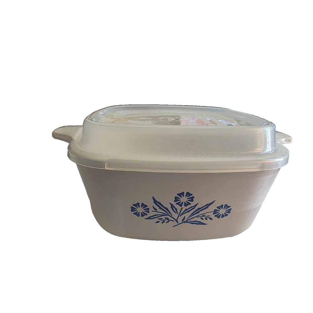 Corning Ware Blue Cornflower P-43-B Small Casserole Dish 2 3/4 Cup Vintage